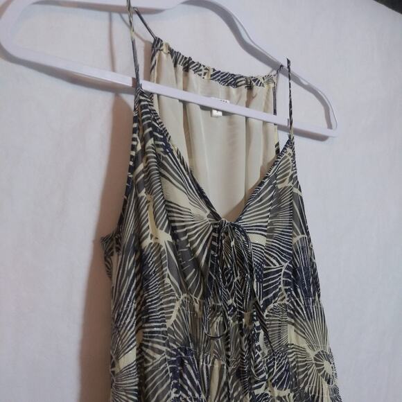Walter Silk Elegant Floral Print Tank Dress Tropical Vacation Size M - Picture 3 of 9